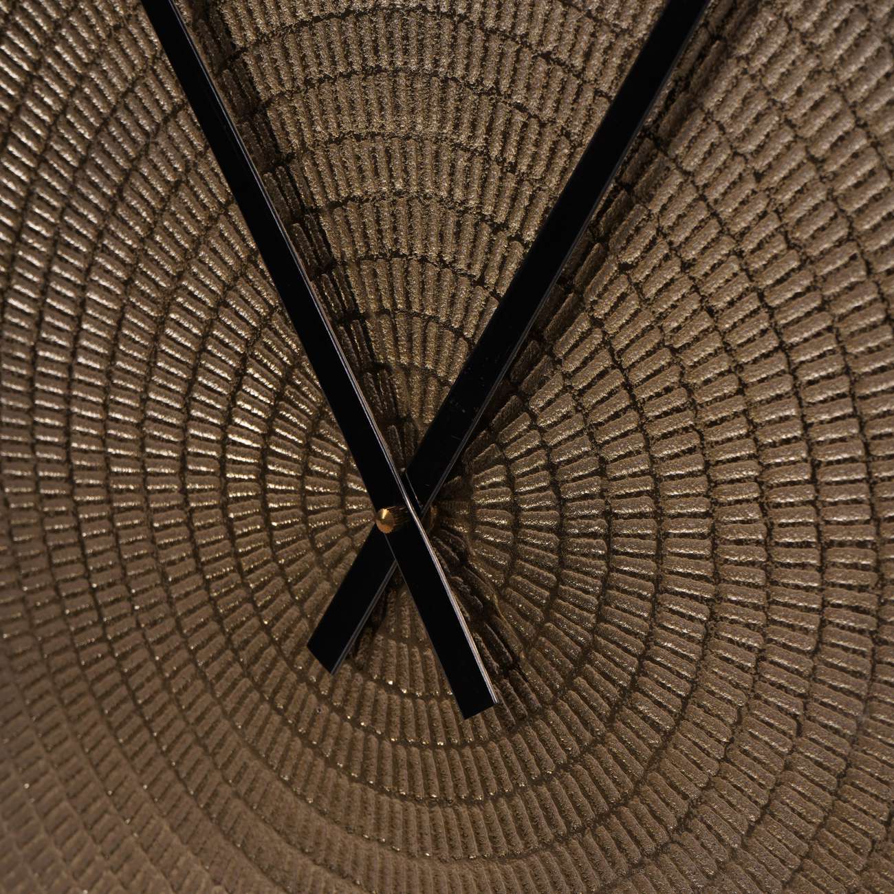 Textured Champagne Gold Wall Clock